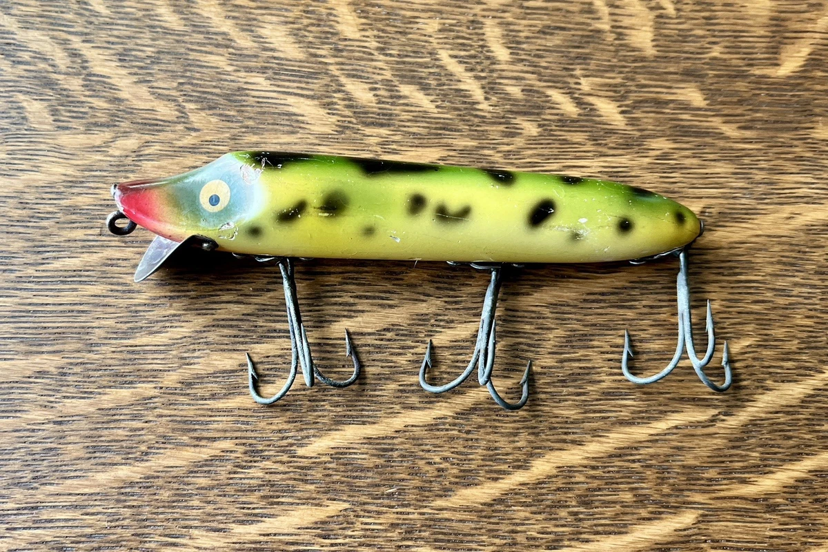Heddon Wooden Vintage Frog Lure Vintage Fishing Lures for sale | eBay