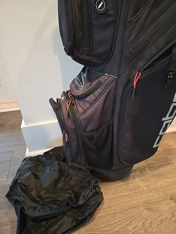 Сумка для гольфкара Cobra Ultralight 14-полосная клюшка 7 карманов черная/красная с дождевым чехлом - Изображение 4 из 4