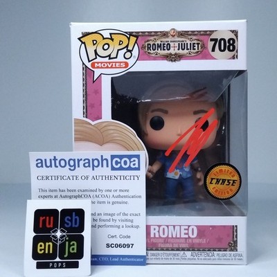 Funko Pop! Filme Romeo & Julia - Romeo Verfolgungsjagd signiert Leonardo DiCaprio #708 WS