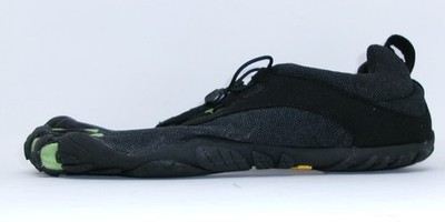 Vibram Men's 21M8002 V-Run Retro, Black/Green/Black, 50 EU/14-15 US -GENTLY_USED