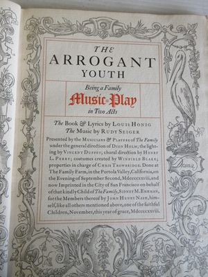#ad #ad THE ARROGANT YOUTH BY LOUIS HONIC 1928 amp; 1 OF 635 $69.95