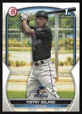 2023 Bowman Prospects Yoffry Solano #BP-72 Miami Marlins