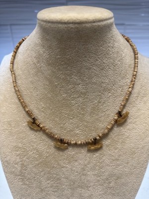 Vintage Zuni Native American Fetish 4 Bird Heishi Beaded Necklace 17.5 