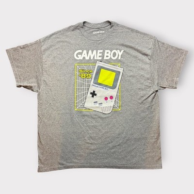 Nintendo Game Boy Since 89 Retro Console Graphic T-Shirt Gray XXL