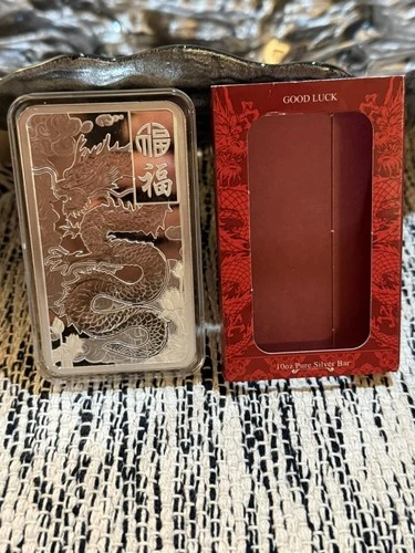 PAMP Suisse 10 oz .999 Fine Silver Bar – Sealed in Assay – New