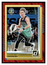 2025 Donruss WNBA Red Lava 34 Courtaney Vandersloot #/399 Chicago Sky card