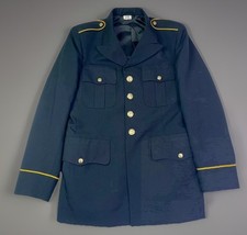 US Army Enlisted Army Service Uniform ASU Dress Blue Jacket Coat Size 37RC