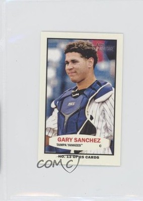 2013 Topps Heritage Minor League Edition 1964 Bazooka Gary Sanchez #64B-GSA 9n2