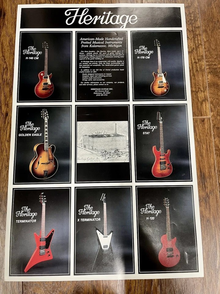 Heritage Guitar Inc Rare Posters - Image 3 of 4