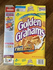 1998 General Mills Golden Grahams cereal box - Free Reese Sticks Candy