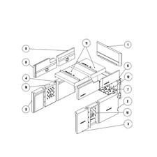 Ersatzteil LEDA für Kachelofeneinsatz Diamant H200 W
