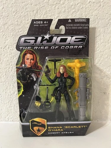 G.I. JOE RISE OF COBRA SHANA "SCARLETT" O'HARA DESERT AMBUSH 3.75" New, Sealed