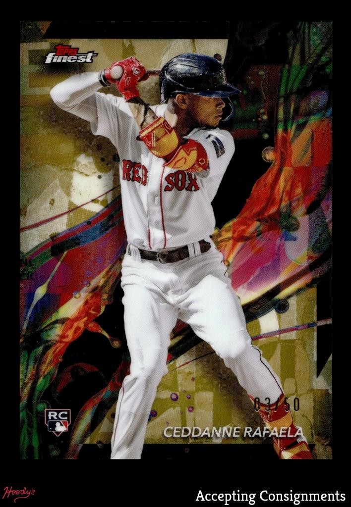 2024 Finest Gold Refractors #18 Ceddanne Rafaela RC Rookie 03/50 RED SOX
