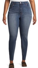 Women's 16W Skinny Fit Medium Wash Jeans Terra  Sky High Rise Tummy Control