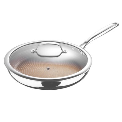 GIRO   Bratpfanne mit Deckel 30 cm   Edelstahl   besonders robuste Antihaftbe...