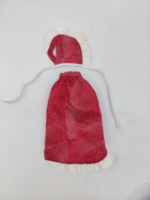 1985 Barbie Twice as Nice Reversible Fashion #4821 Outfit Red White Top & Bottom