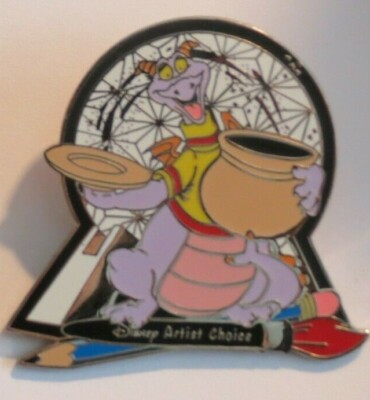 DISNEY WDW ARTIST CHOICE 2000 #6 FIGMENT EPCOT SPACESHIP EARTH LE LE 3000 PIN