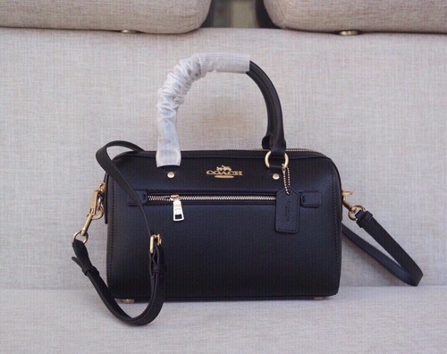 COACH 2way Women's Mini Boston Bag Signature F79946 Handbag Shoulder Bag NEW - Picture 2 of 12