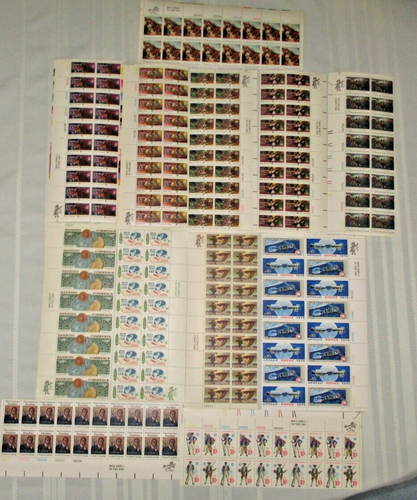1975 Lot 144 US Stamps in Blocks FV $25.60 MNH Scott 1554-1576 Nonconsecutive
