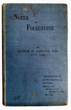 Notes on Folkstone by Arthur E. Larking 1899 hardcover