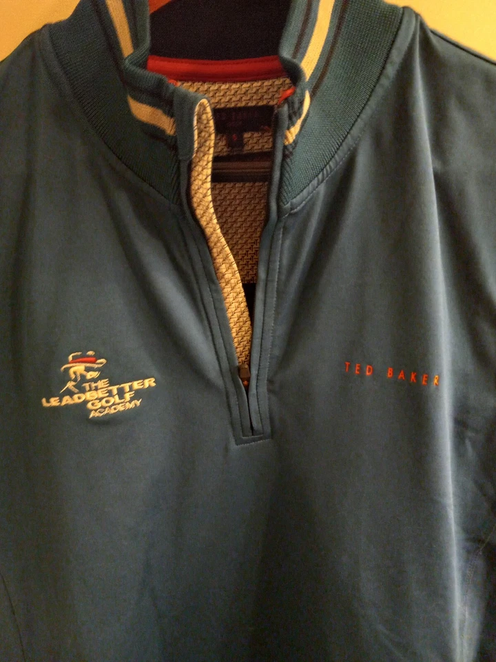 Мужской жилет Ted Baker Golf Leadbetter Golf Academy размер 5 бирюзовый синий - Изображение 2 из 4