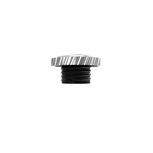 Flat Round Silver Gas Fuel Tank Cap Cover for Harley 92-later XL 92-17 Dyna FXDF - Picture 8 of 9