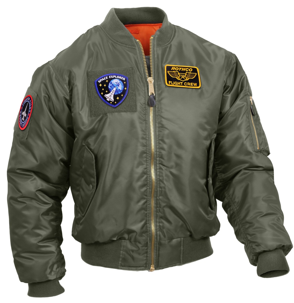 Rothco MA-1 Reversible Flight Jacket/Bomber with Patches