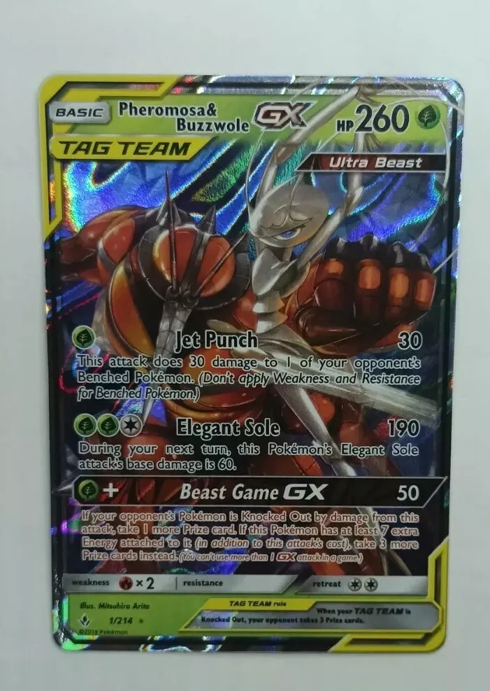 Pokemon Ultra Beasts GX Box Pheromosa Trading Cards