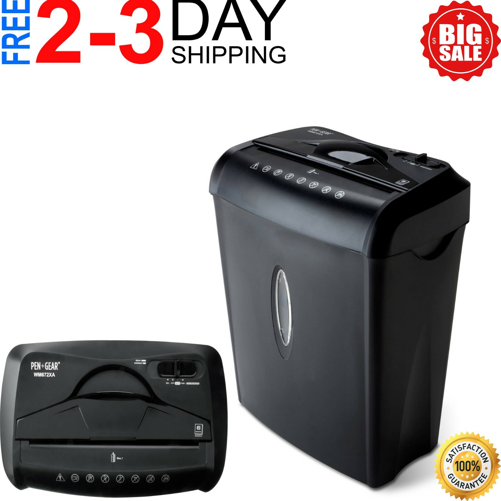 Commercial Office Shredder Paper Destroy Crosscut Heavy-duty Cd Dvd Credit Card-image