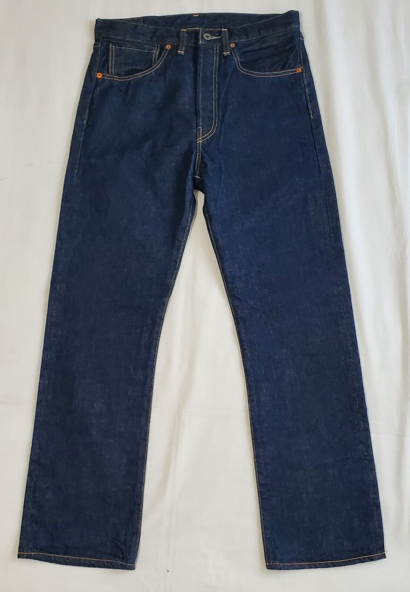 NWOT LEVIS 501XX HIDEN RIVETS BIG E SELVEDGE DENIM MEN JEANS SZ 