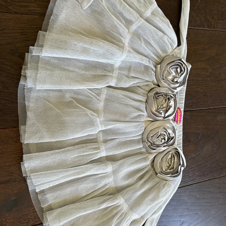 Kate Mack Vgyc 6x Niñas Plata Tul Rosa Falda Pascua Fiesta Elegante Foto 3 de 4