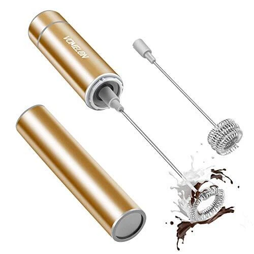 Milk Frother Handheld, Battery Operated Travel Coffee Frother  Assorted Colors