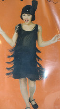 Girl's Flapper Halloween Costume Child 7-8 Dress Headband