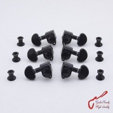 1 Set GuitarFamily 3R-3L Guitar Machine Heads Tuners Black  0380 