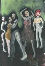 The Hoedown by William Mayer new york artist surreal  impressionist