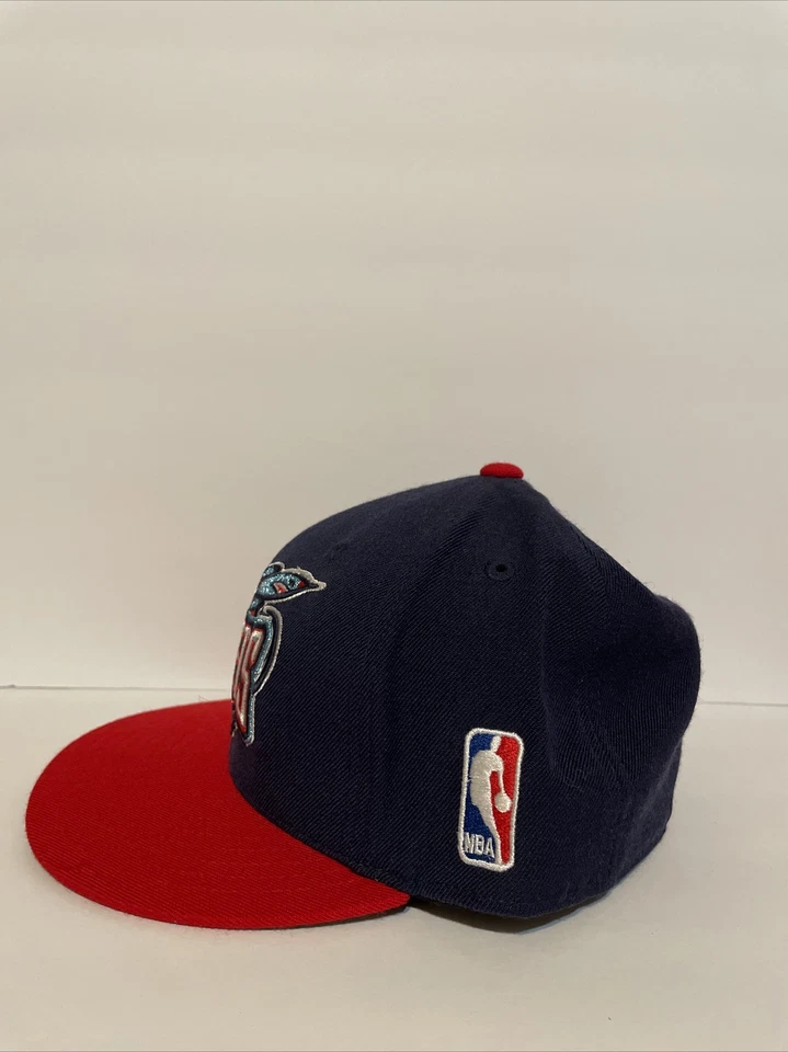 Vintage Mitchell & Ness Houston Rockets Fitted Hat Size 7 1/4 100% Wool Old Logo - Image 3 of 4