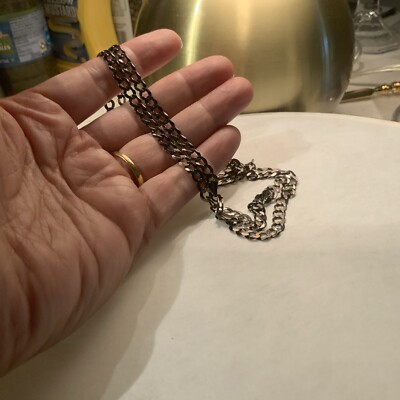  LIRM Itly Chain Necklace - Black Rhodium Over 925 Sterling Silver 28 