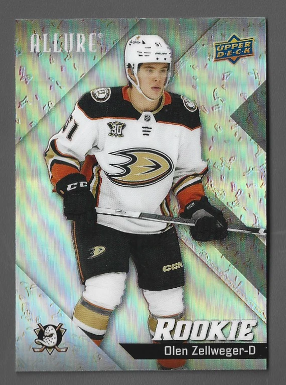 Olen Zellweger 2024-25 Upper Deck Allure Glitter Bomb Rookie Card