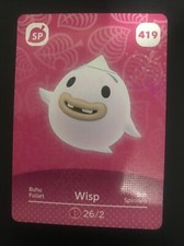 Genuine Animal Crossing Series 5 Amiibo Card WISP # 419