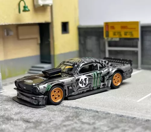 SW 1:64 1965 MUSTANG Hoonicorn RTR LA Sportmodell Diecast Metalllegierung Auto - Bild 2 von 8