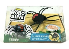 Zuru Robo Alive Crawling Spider Battery-Powered Robotic Pets Black Widow