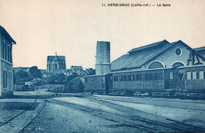 AK - HERBIGNAC - LOIRE ATLANTIQUE - 44 - DER BAHNHOF
