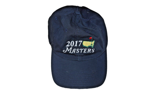 2017 MASTERS Tournament Golf HAT Cap NAVY AUGUSTA NATIONAL Embroidered Logo - Picture 1 of 6