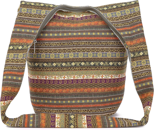 Women Shoulder Handbags Fashion Canvas Hippie Crossbody Bags Bohemian Animal Pri - 第 2/9 張圖片