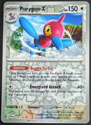 Porygon-Z Reverse Holo NM 144/182 Paradox Rift Pokemon Card | eBay