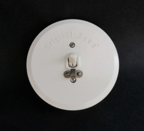Alt Schalter Lichtschalter Bakelit Unterputz Rowa weiss Antik Vintage 250V 380V
