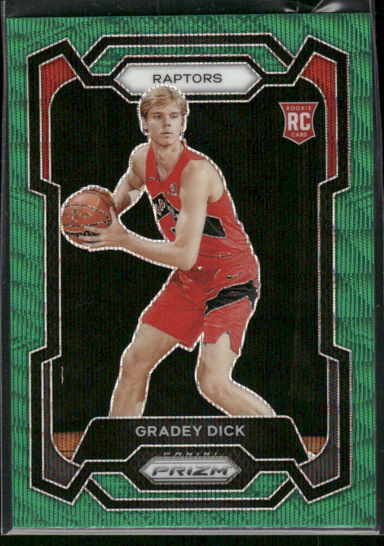 #134 Gradey Dick 2023-24 Panini Prizm Rookie Prizms Green Wave