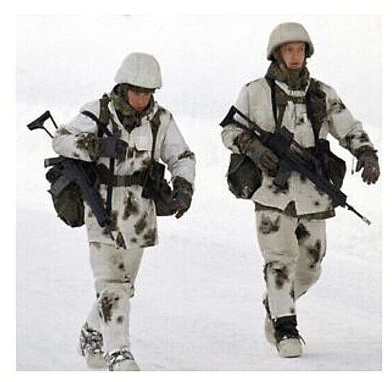 Rus Army winter camo oversuit Klyaksa jacket&pants nylon carrying bag SIZE 60-62