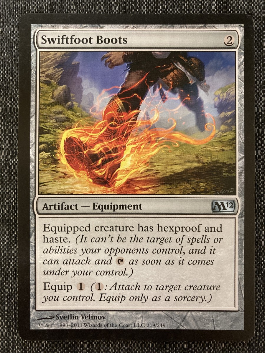MTG 1x Swiftfoot Boots LP Core Set 2012 M12 Magic EDH | eBay