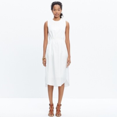madewell cotton lakeshore midi dress Madewell Cotton Lakeshore Midi Dress White Size 2 / Small (Originally $128)